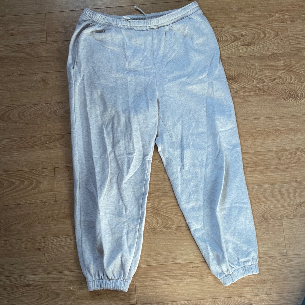 Grey sweatpants